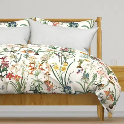 Spoonflower Garden Of Dragonflies Duvet Cover