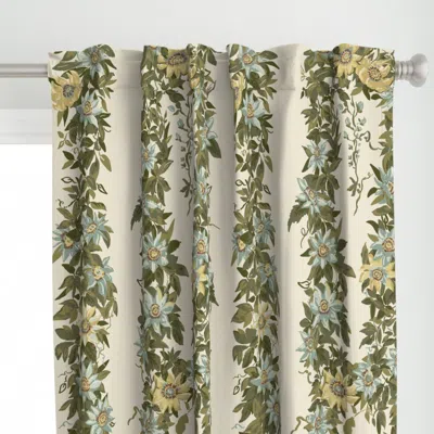 Spoonflower Garlow Spanish White - Curtain Panel