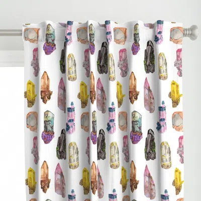 Spoonflower Gemstones And Crystals Curtain Panel