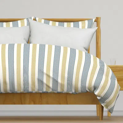 Spoonflower Gender Neutral Denim Blue & Duvet Cover