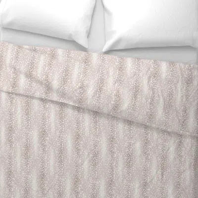 Spoonflower Gentle Fawn Deer Hyde Skin King Pillow Sham