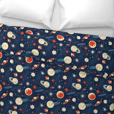 Spoonflower Giggletime In The Galaxy Wide Cotton Sateen 3.5 oz 26" X 20" Standard Knife Edge