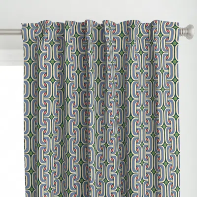 Spoonflower Gigi Chain Mcm- Brunswick Curtain Panel