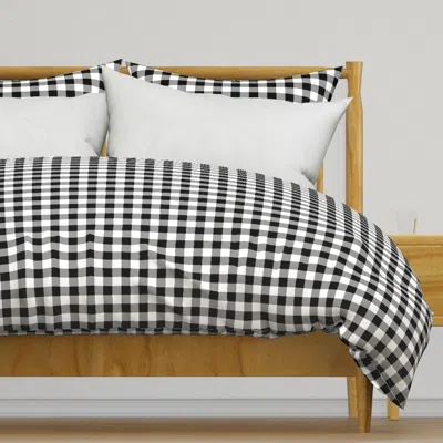 Spoonflower Gingham Black And White And Duvet Cover