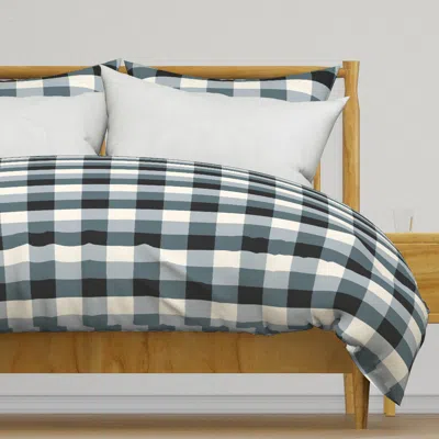 Spoonflower Gingham Ish Plaid Checks Duvet Cover In Multi