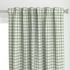 Spoonflower Gingham - Sage - Medium Curtain Panel