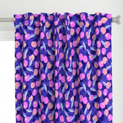 Spoonflower Glowing Cherries / Y2k / Curtain Panel
