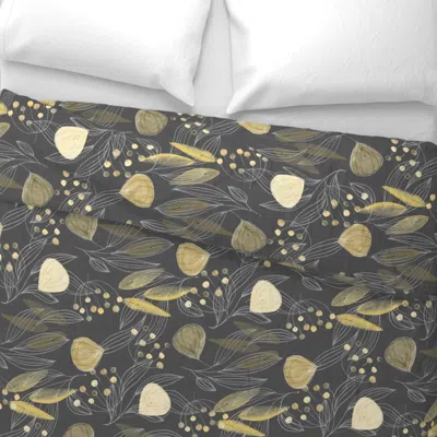 Spoonflower Golden Autumn Lucinda Wei Wide Cotton Sateen 3.5 oz 26" X 20" Standard Knife Edge