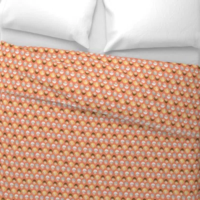 Spoonflower Golden Girls Faces - Small Coral Wide Cotton Sateen 3.5 oz 26" X 20" Standard Knife Edge