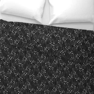 Spoonflower Golf Dreams Black + White Wide Cotton Sateen 3.5 oz 26" X 20" Standard Knife Edge