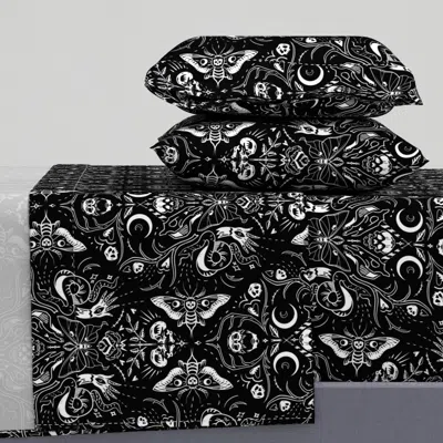 Spoonflower Gothic Halloween Queen Sheet Set