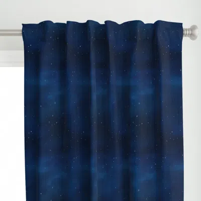 Spoonflower Gouache Starry Night Sky Curtain Panel