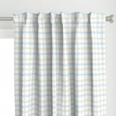 Spoonflower Grandmillennial Coastal Curtain Panel