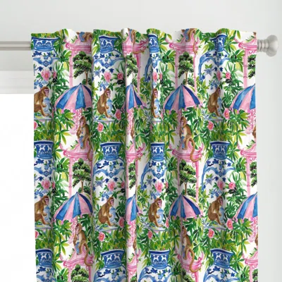 Spoonflower Grandmillennial Style Curtain Panel