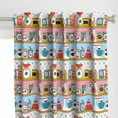 Spoonflower Granny's Kitchen Pantry Curtain Panel