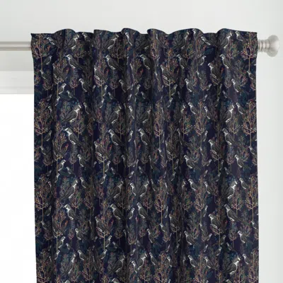 Spoonflower Gray Jay Curtain Panel