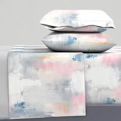 Spoonflower Grey Abstract Cal King Sheet Set