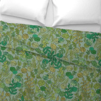 Spoonflower Growing A Garden Harmony Large Wide Cotton Sateen 3.5 oz 26" X 20" Standard Knife Edge