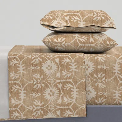 Spoonflower Hali Vintage Maia Queen Sheet Set