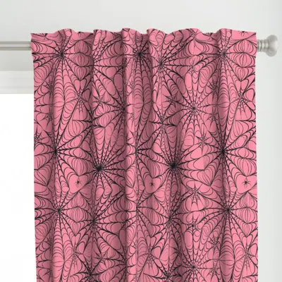 Spoonflower Halloween Spider Webs Big Curtain Panel