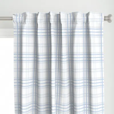 Spoonflower Hallvard Tartan In Curtain Panel