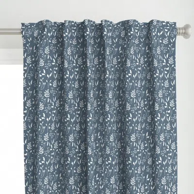 Spoonflower Hand Drawn Leaves In All Curtain Panel