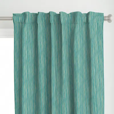 Spoonflower Hand Drawn Stripe // Curtain Panel