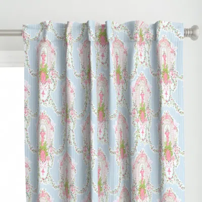 Spoonflower Hand Sketched Maximalist Curtain Panel