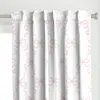 Spoonflower Hannah Ribbon Blush On Curtain Panel