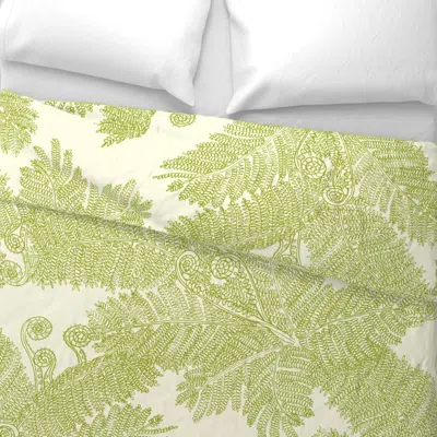 Spoonflower Hapu Fern Large Wide Cotton Sateen 3.5 oz 26" X 20" Standard Knife Edge