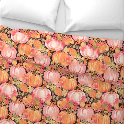 Spoonflower Harvest Hues - Orange/brown Wide Cotton Sateen 3.5 oz 26" X 20" Standard Knife Edge