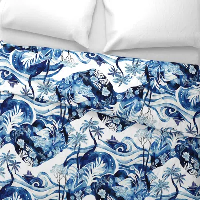 Spoonflower Hawaiian Islands Scenes - Accent Wall - By Kedoki Wide Cotton Sateen 3.5 oz 26" X 20" Standard Knife