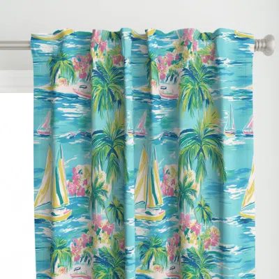 Spoonflower Hawaiian Style Living -3 Curtain Panel