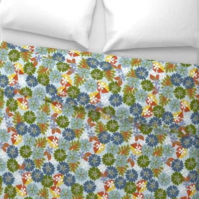 Spoonflower Hawaiian- Tiki Lagoon Wide Cotton Sateen 3.5 oz 26" X 20" Standard Knife Edge