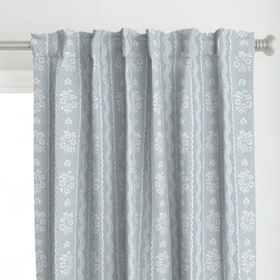 Spoonflower Hayley Stripe On Light Curtain Panel