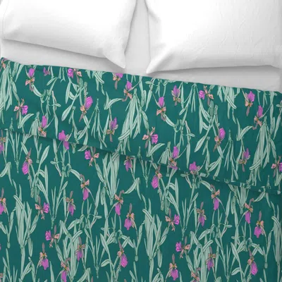 Spoonflower Helen Not Ellen Green Wide Cotton Sateen 3.5 oz 26" X 20" Standard Knife Edge