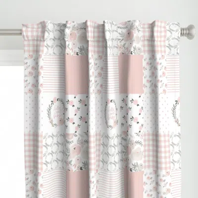 Spoonflower Hello Sweet Baby Cheater Curtain Panel