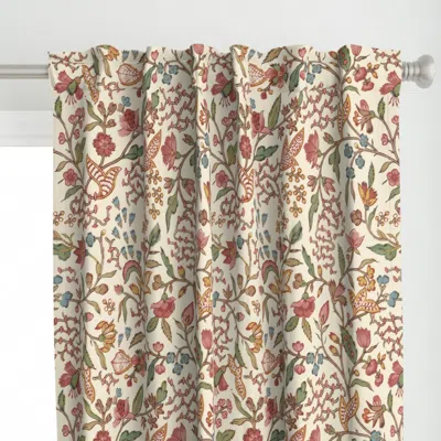 Spoonflower Heritage French Botanical Curtain Panel