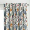 Spoonflower Heron And Plants - Light Curtain Panel