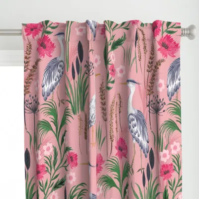 Spoonflower Heron French Country Curtain Panel