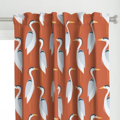 Spoonflower Heron - L Curtain Panel