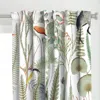Spoonflower Herons In Marsh On White Curtain Panel