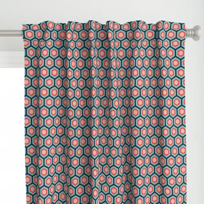 Spoonflower Hexcellent Presto Mini Curtain Panel