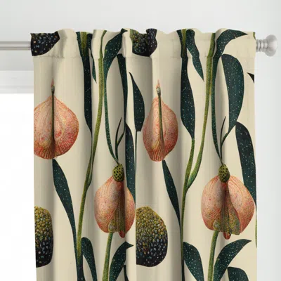Spoonflower Hieronymus Peaches Curtain Panel
