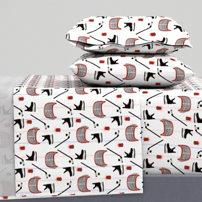 Spoonflower Hockey / Ice Hockey / Minnesota Hockey / Canada Hockey Full Sheet Set