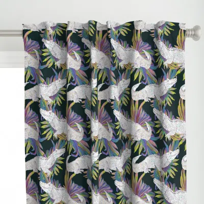 Spoonflower Holographic Jurassic Curtain Panel