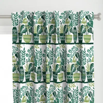 Spoonflower House Plant Faves Curtain Panel