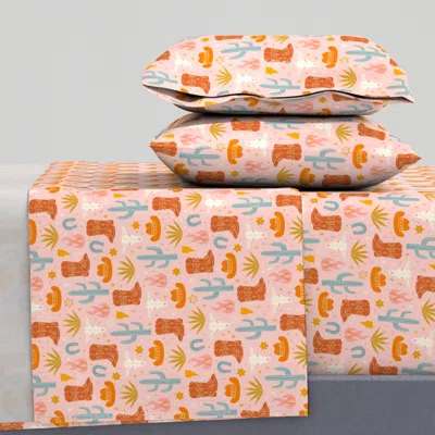 Spoonflower I Want To Be A Cowgirl Baby Full Sheet Set