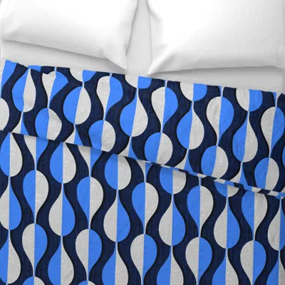 Spoonflower Icy Drops Wide Cotton Sateen 3.5 oz 26" X 20" Standard Knife Edge