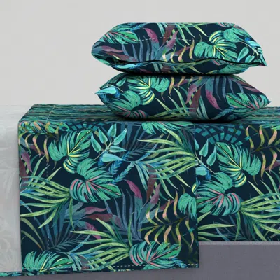 Spoonflower In A Tropical Mood Queen Sheet Set